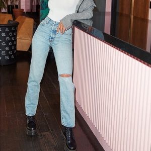 revice mom jeans: ex-boyfriend/player one wash